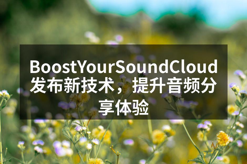 BoostYourSoundCloud新技术发布会现场