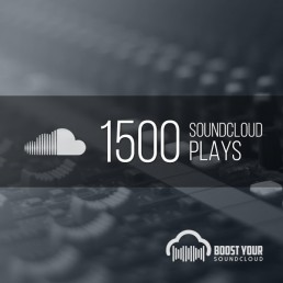 1,500 Soundcloud Plays